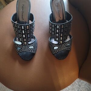 Black Rhinestone Shoe